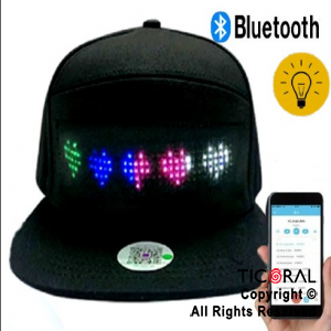 SOMB GORRA CON DISPLAY BLUETOOTH USB LUMINOSO LED x 1